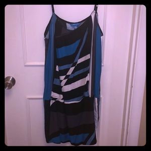 Derek Lam colorblock blouse front dress size XL
